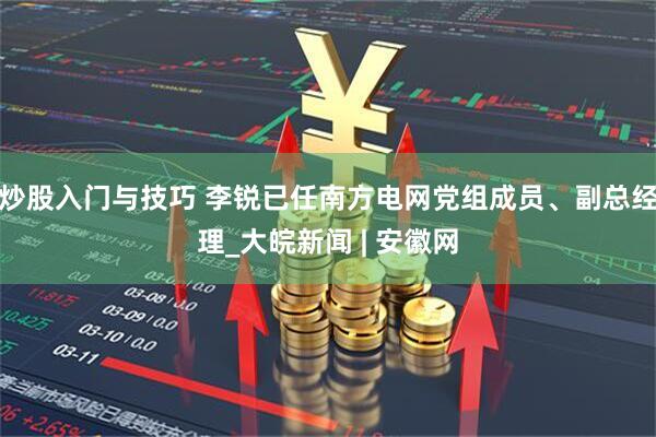 炒股入门与技巧 李锐已任南方电网党组成员、副总经理_大皖新闻 | 安徽网